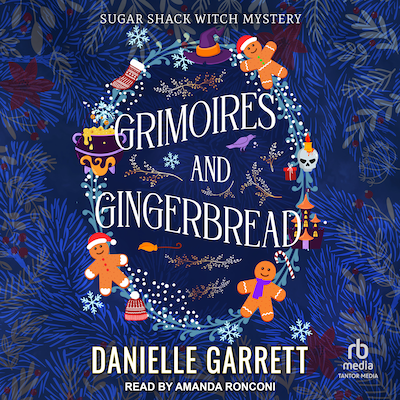 Grimoires and Gingerbread – omslag til lydbogen af Danielle Garrett