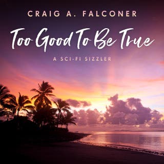 Too Good To Be True – omslag till ljudboken av Craig A. Falconer