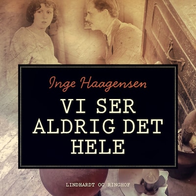 Vi ser aldrig det hele – omslag til lydbogen af Inge Haagensen