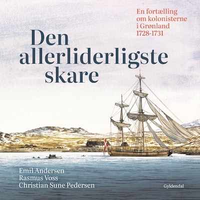 Den allerliderligste skare – omslag til lydbogen af Emil Andersen, Rasmus Voss, Christian Sune Pedersen