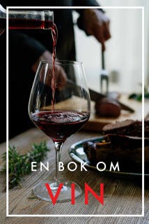 En bok om vin – omslag till ljudboken av Agnes Olivia Eriksson