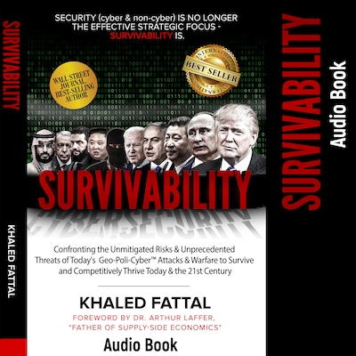 Survivability – omslag til lydbogen af Khaled Fattal