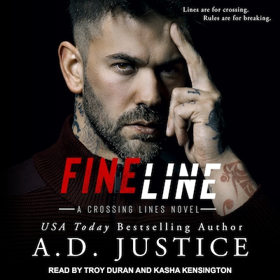 Fine Line – omslag til lydbogen af A.D. Justice