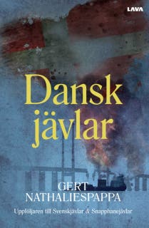 Danskjävlar – omslag till ljudboken av Gert Nathaliespappa