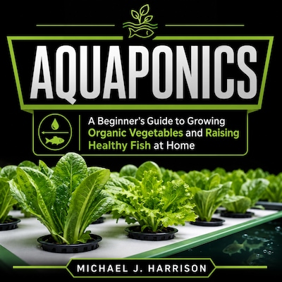 Aquaponics: A Beginner's Guide to Growing Organic Vegetables and Raising Healthy Fish at Home – omslag till ljudboken av Michael J. Harrison