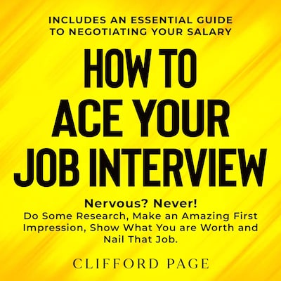 How to Ace Your Job Interview – omslag til lydbogen af Clifford Page