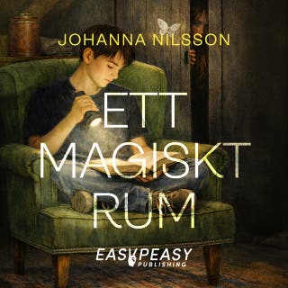 Ett magiskt rum – omslag till ljudboken av Johanna Nilsson