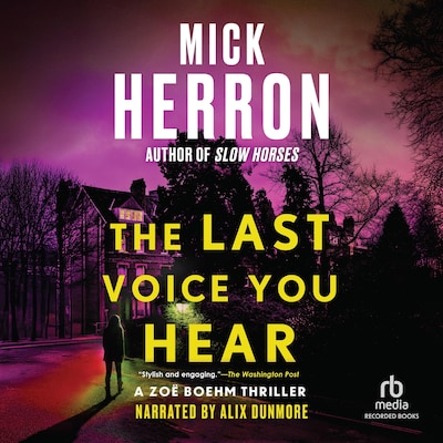 The Last Voice You Hear – omslag til lydbogen af Mick Herron