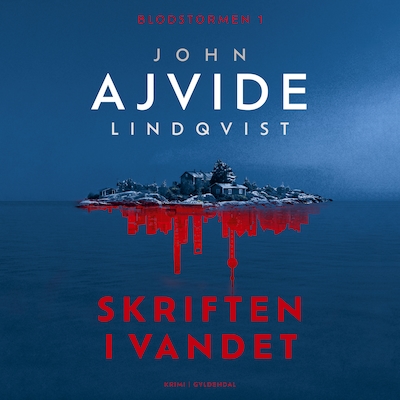 Skriften i vandet – omslag til lydbogen af John Ajvide Lindqvist