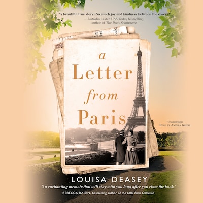 A Letter from Paris – omslag til lydbogen af Louisa Deasey