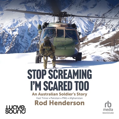 Stop Screaming, I'm Scared Too – omslag til lydbogen af Rod Henderson