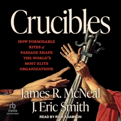 Crucibles – omslag til lydbogen af J. Eric Smith, James R. McNeal