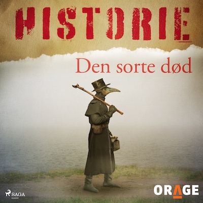 Den sorte død – omslag til lydbogen af Orage