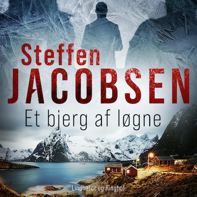 Et bjerg af løgne – omslag til lydbogen af Steffen Jacobsen