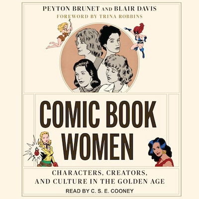 Comic Book Women – omslag til lydbogen af Peyton Brunet, Blair Davis
