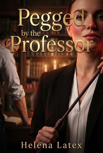 Pegged by the Professor: Academic Femdom Romance – omslag til lydbogen af Helena Latex