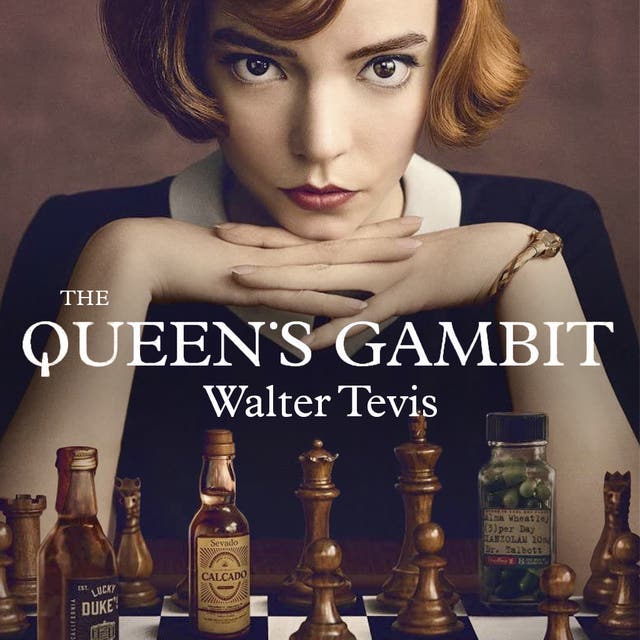 The Queen's gambit: De Nederlandse editie van het boek waarop de succesvolle Netflix-serie is gebaseerd – omslag van het luisterboek van Walter Tevis