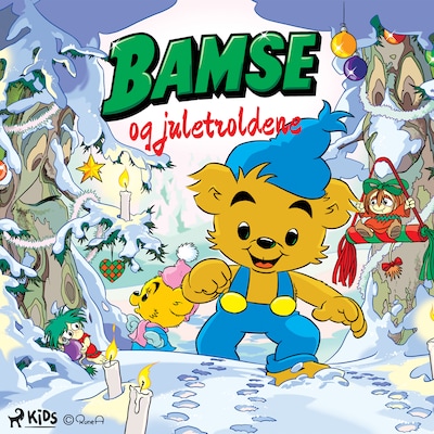 Bamse og juletroldene – omslag til lydbogen af Susanne Adolfsson