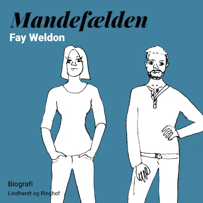 Mandefælden – omslag til lydbogen af Fay Weldon
