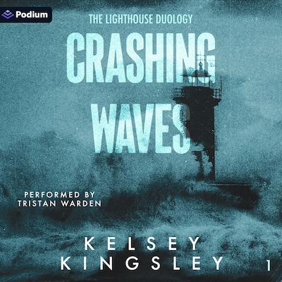 Crashing Waves – omslag til lydbogen af Kelsey Kingsley