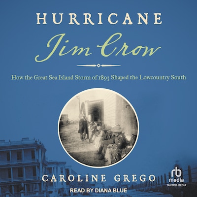 Hurricane Jim Crow – omslag til lydbogen af Caroline Grego