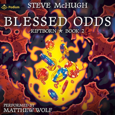 Blessed Odds: An Urban Fantasy Noir – omslag til lydbogen af Steve McHugh