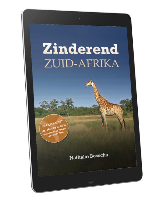 Zinderend Zuid-Afrika – omslag van het luisterboek van Nathalie Bosscha