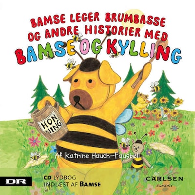 Bamse 7 - Bamse leger brumbasse – omslag til lydbogen af Katrine Hauch-Fausbøll