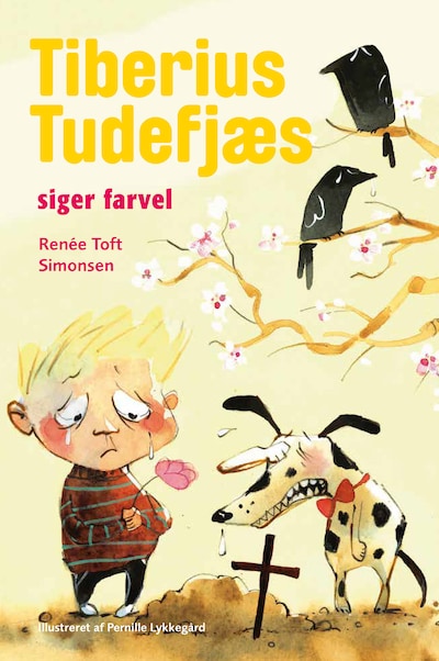 Tiberius Tudefjæs siger farvel – omslag til lydbogen af Renée Toft Simonsen