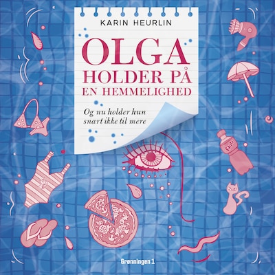 Olga holder på en hemmelighed – omslag til lydbogen af Karin Heurlin