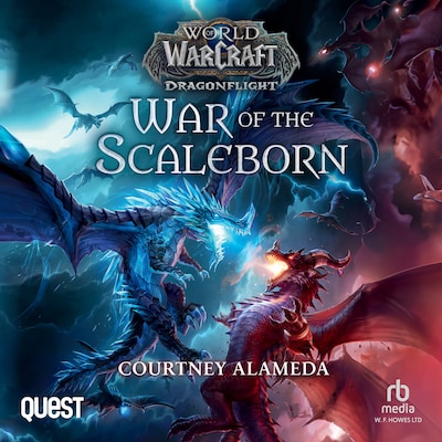World of Warcraft: War of the Scaleborn – omslag til lydbogen af Courtney Alameda