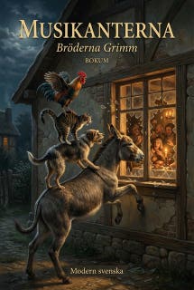 Musikanterna – omslag till ljudboken av Brothers Grimm