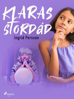 Klaras stordåd – omslag till ljudboken av Ingrid Persson