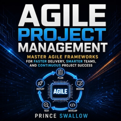 Agile Project Management: Master Agile Frameworks for Faster Delivery, Smarter Teams, and Continuous Project Success – omslag van het luisterboek van Prince Swallow