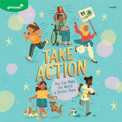 Girl Scouts: Take Action – omslag til lydbogen af Girl Scouts