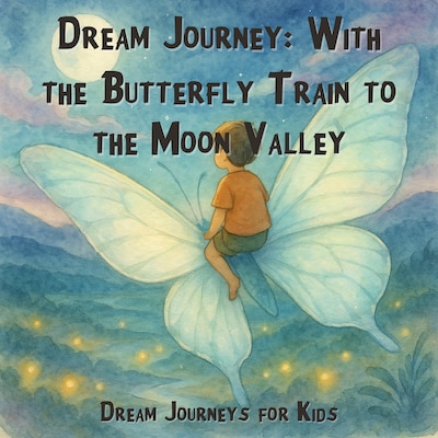 Dream Journeys for Kids, Dream Journey: With the Butterfly Train to the Moon Valley (Unabridged) – omslag til lydbogen af Claudia Schröder