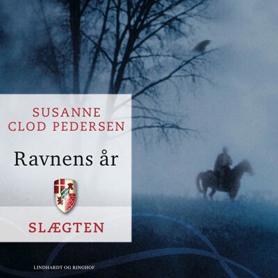 Slægten 6: Ravnens år – omslag til lydbogen af Susanne Clod Pedersen