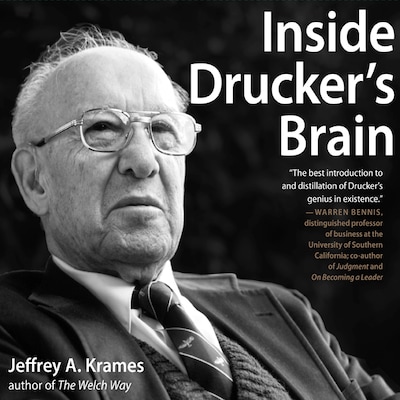 Inside Drucker's Brain – omslag til lydbogen af Jeffrey Krames