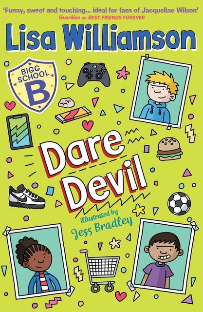 Bigg School: Dare Devil – omslag til lydbogen af Lisa Williamson