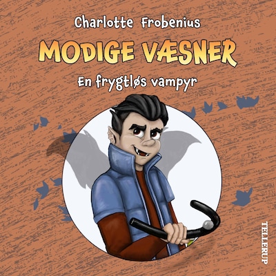 Modige væsner #2: En frygtløs vampyr – omslag til lydbogen af Charlotte Frobenius