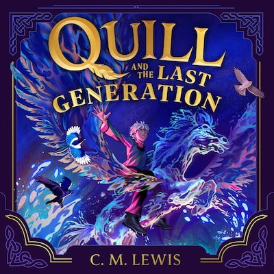 Quill and the Last Generation – omslag til lydbogen af C. M. Lewis