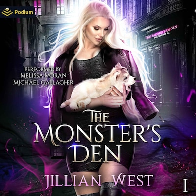 The Monster's Den – omslag til lydbogen af Jillian West