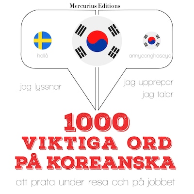 1000 viktiga ord på koreanska – omslag till ljudboken av JM Gardner