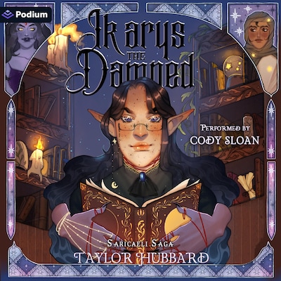 Ikarys the Damned – omslag til lydbogen af Taylor Hubbard