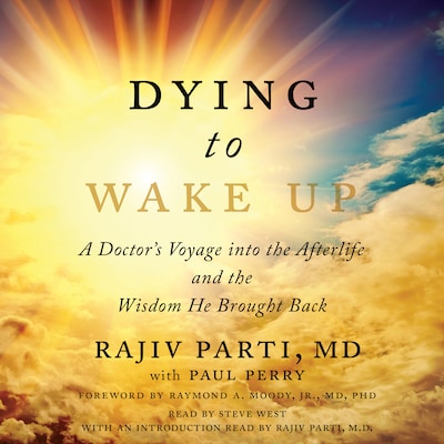 Dying to Wake Up – omslag til lydbogen af Rajiv Parti