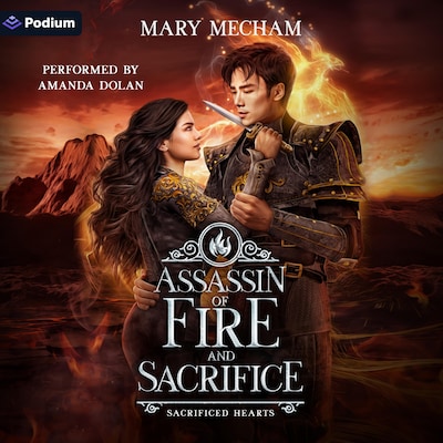 Assassin of Fire and Sacrifice – omslag til lydbogen af Mary Mecham