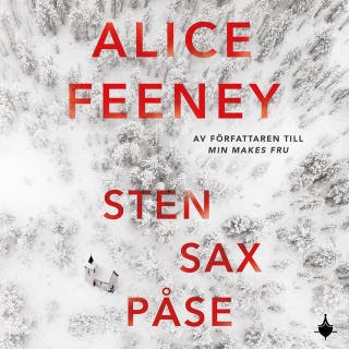 Sten, sax, påse – omslag till ljudboken av Alice Feeney