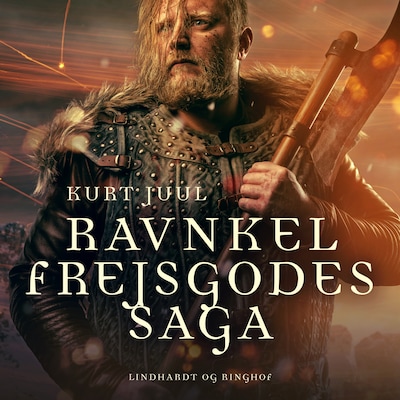 Ravnkel Frejsgodes saga – omslag til lydbogen af Kurt Juul