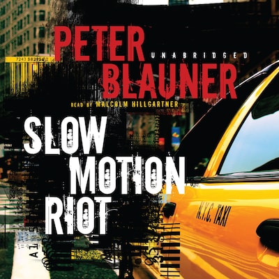 Slow Motion Riot – omslag til lydbogen af Peter Blauner
