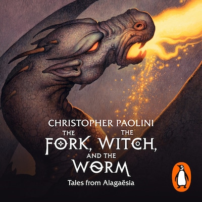 The Fork, the Witch, and the Worm – omslag til lydbogen af Christopher Paolini